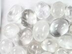 Lot: Polished Clear Quartz Pebbles - kg ( lbs) #77923-3